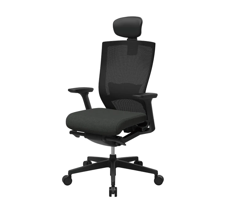T50 High Performance Ergonomic Office Chair (White Frame / Blue Seat) - Image 4